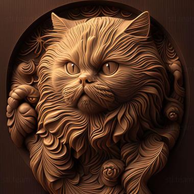 3D model Persian cat (STL)